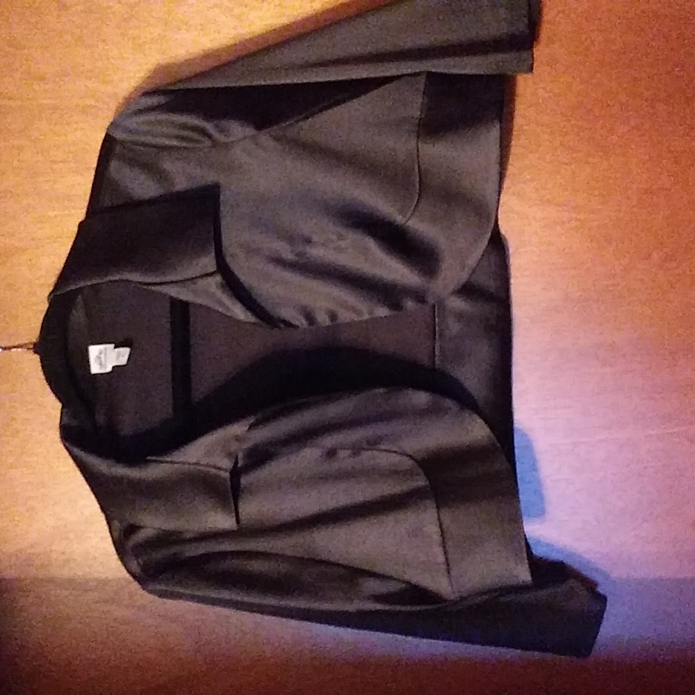 Black Bolero Jacket/L/Sangria/Satiny